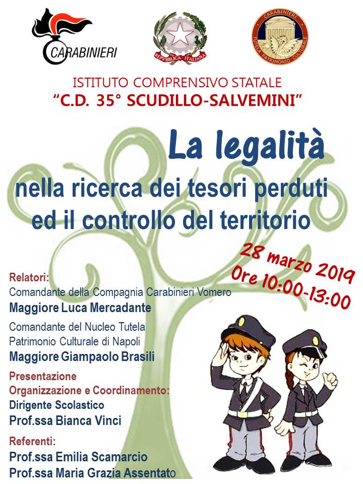 Conferenza sul tema: “La legalità nella ricerca dei tesori perduti ed il controllo del territorio”. 