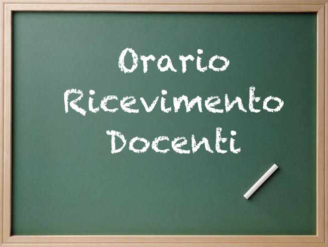 Orario di ricevimento Docenti Scuola Media